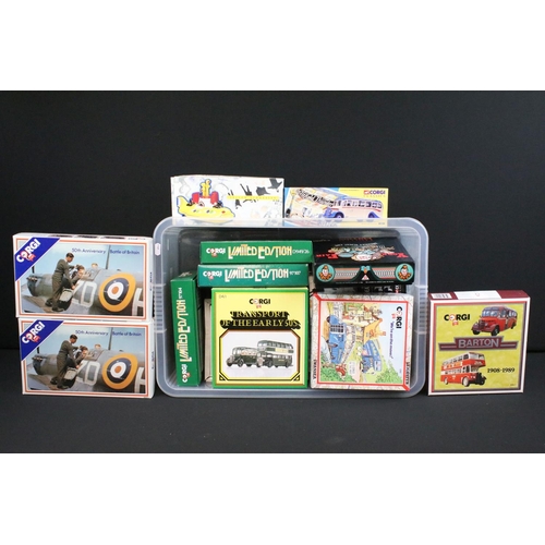 1120 - Collection of 22 boxed Corgi diecast models to include OM40501 Original Omnibus, Transport Of The Ea... 