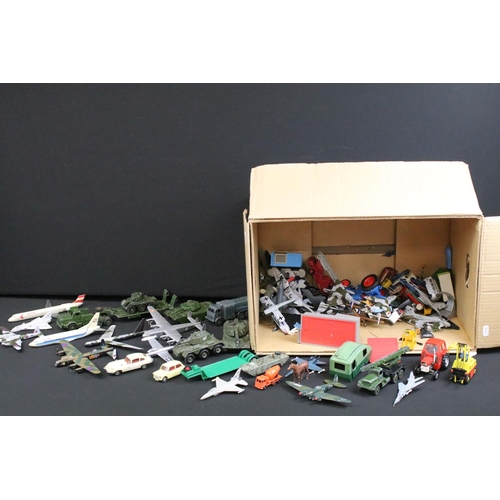 1170 - Collection of various playworn diecast models to include Dinky, Triang Minic Toys, Matchbox, Corgi, ... 