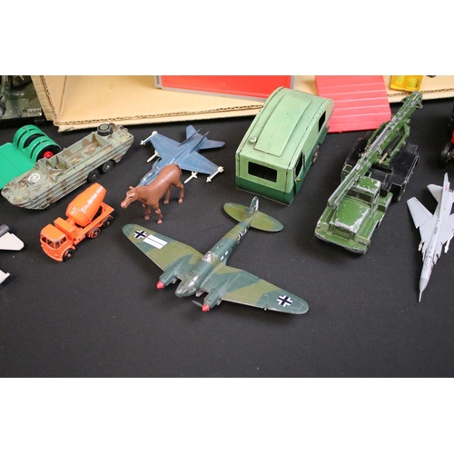 1170 - Collection of various playworn diecast models to include Dinky, Triang Minic Toys, Matchbox, Corgi, ... 