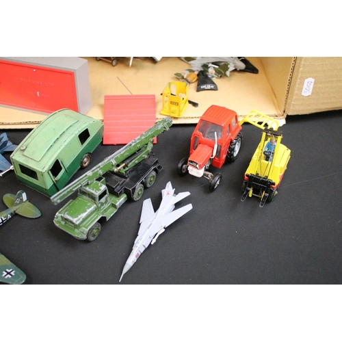 1170 - Collection of various playworn diecast models to include Dinky, Triang Minic Toys, Matchbox, Corgi, ... 