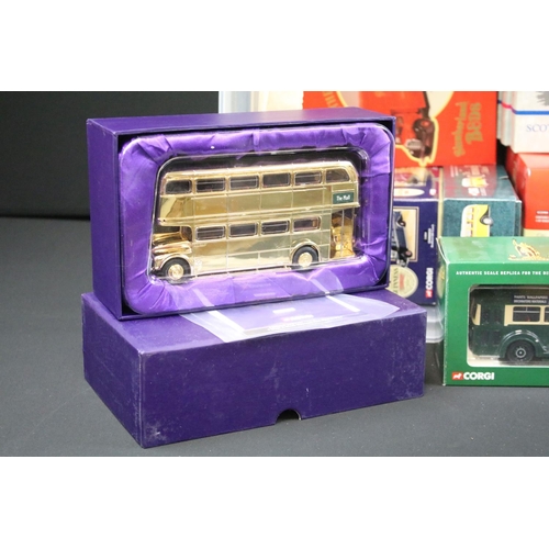 1171 - Collection of 20 boxed Corgi diecast models to include Island Transport, 33802 Malta Bedford OB Coac... 