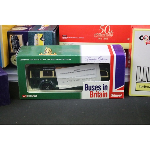 1171 - Collection of 20 boxed Corgi diecast models to include Island Transport, 33802 Malta Bedford OB Coac... 