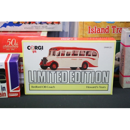 1171 - Collection of 20 boxed Corgi diecast models to include Island Transport, 33802 Malta Bedford OB Coac... 