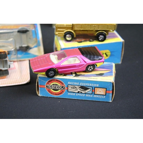 1175 - 25 Boxed / carded Matchbox diecast models to include MB 72 Delivery Truck, 69 Security Truck, MB38 F... 