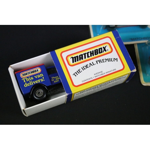 1175 - 25 Boxed / carded Matchbox diecast models to include MB 72 Delivery Truck, 69 Security Truck, MB38 F... 