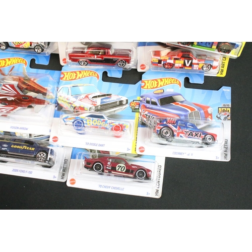 1179 - Hot Wheels - 90 Carded Hot Wheels diecast models featuring Motor Cycles, DC Universe, Angry Birds, B... 