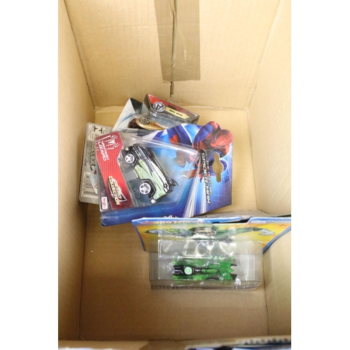 1179 - Hot Wheels - 90 Carded Hot Wheels diecast models featuring Motor Cycles, DC Universe, Angry Birds, B... 