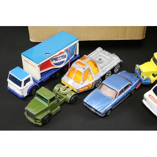 1181 - Collection of mid 20th C onwards play worn diecast to include Corgi, Matchbox Super Kings, Burago, L... 