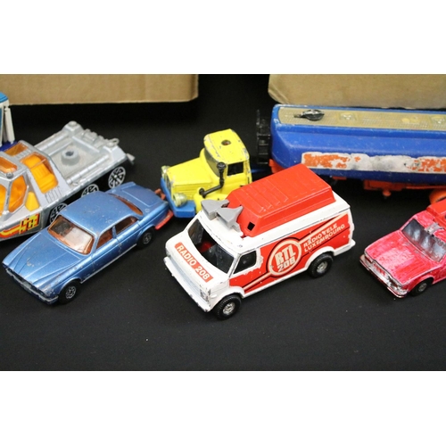 1181 - Collection of mid 20th C onwards play worn diecast to include Corgi, Matchbox Super Kings, Burago, L... 