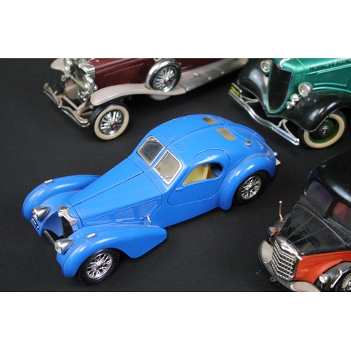 1183 - Collection of seven diecast models to include NZG Model, Franklin Mint, Burago and Solido, featuring... 