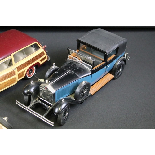 1183 - Collection of seven diecast models to include NZG Model, Franklin Mint, Burago and Solido, featuring... 