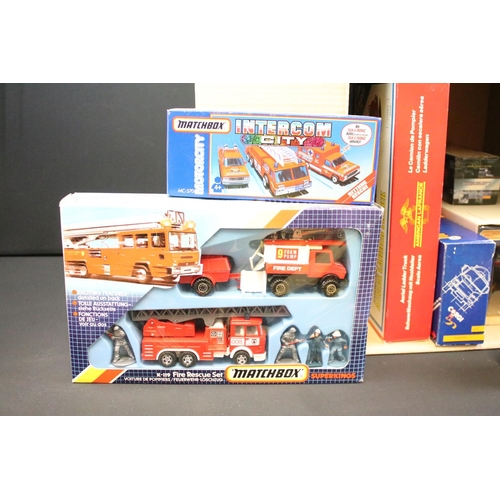 1188 - Collection of 14 boxed diecast models to include Code 3 Police Car, Matchbox K-119 Fire Rescue Set, ... 