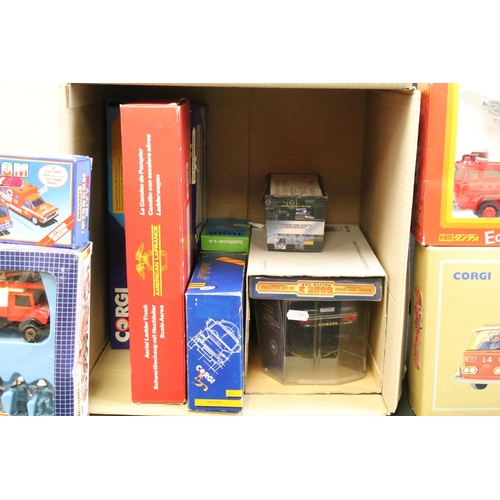 1188 - Collection of 14 boxed diecast models to include Code 3 Police Car, Matchbox K-119 Fire Rescue Set, ... 