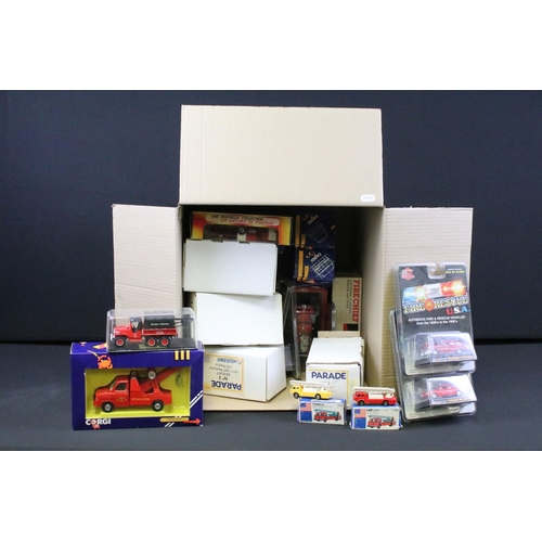 1189 - Collection of 27 boxed diecast models to include Racing Champions Fire Rescue USA, Solido 354 Toner ... 