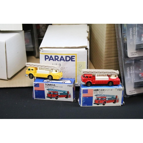 1189 - Collection of 27 boxed diecast models to include Racing Champions Fire Rescue USA, Solido 354 Toner ... 