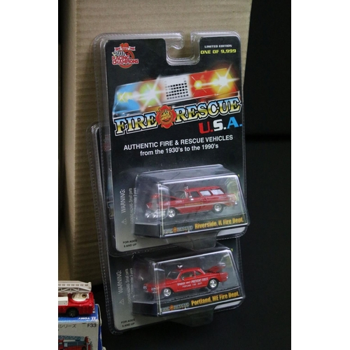 1189 - Collection of 27 boxed diecast models to include Racing Champions Fire Rescue USA, Solido 354 Toner ... 