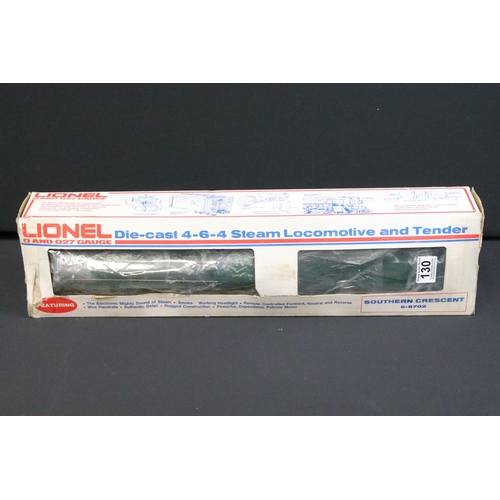 130 - Two boxed Lionel O gauge locomotives to include 6-8702 Southern Crescent 4-6-4 Steam Locomotive and ... 