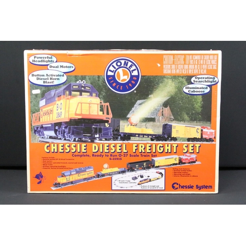 138 - Boxed Lionel 6-31915 Chessie Diesel Freight Train Set, complete and ex