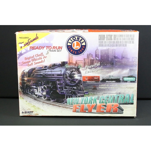 141 - Boxed Lionel 6-31977 New York Central Flyer train set, with locomotive and rolling stock, appears co... 