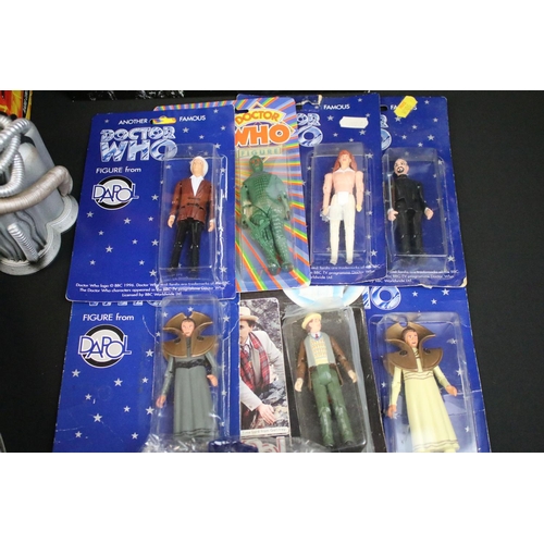 1410 - Collection of Doctor Who figures & collectibles to include 8 x carded Dapol figures (resealed), 3 x ... 