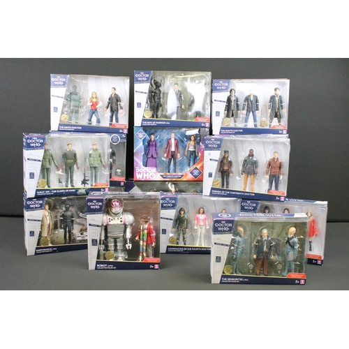 1411 - 15 Boxed Character Doctor Who Collectors Figure Sets to include The Tenth Doctor, The Thirteen Docto... 