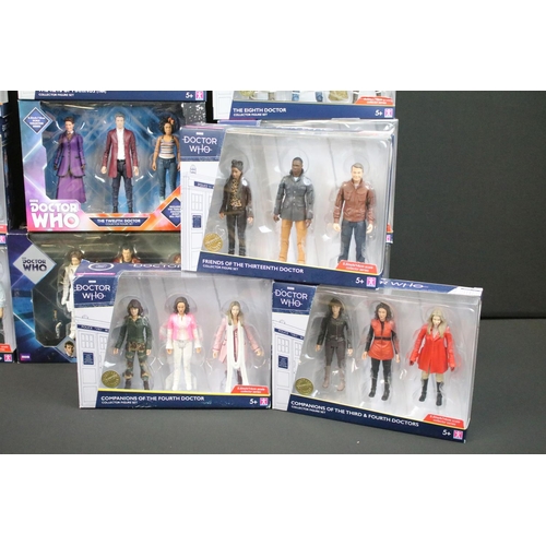 1411 - 15 Boxed Character Doctor Who Collectors Figure Sets to include The Tenth Doctor, The Thirteen Docto... 