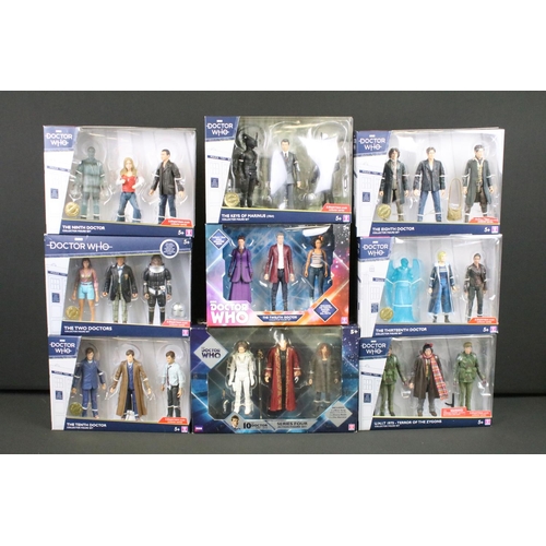 1411 - 15 Boxed Character Doctor Who Collectors Figure Sets to include The Tenth Doctor, The Thirteen Docto... 