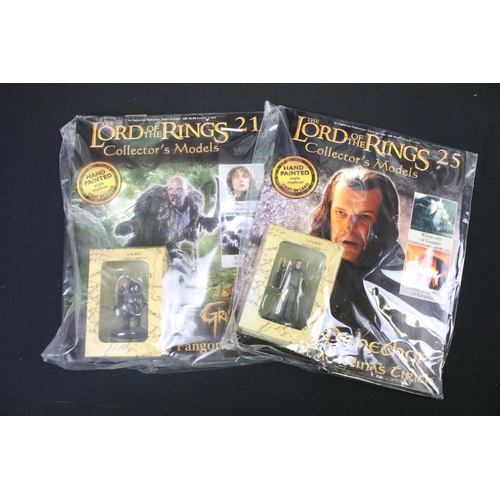 1413 - 11 Sealed Eaglemoss Lord Of The Rings Collectors Models along with 12 x boxed Eaglemoss Collectors C... 