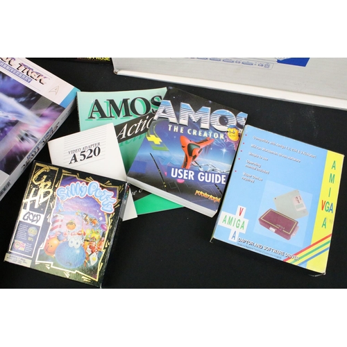 1421 - Retro Gaming - Boxed Commodore Amiga 1200 (with instructions) with trapdoor accelerator card with 68... 