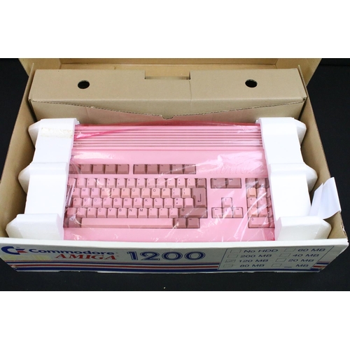 1421 - Retro Gaming - Boxed Commodore Amiga 1200 (with instructions) with trapdoor accelerator card with 68... 