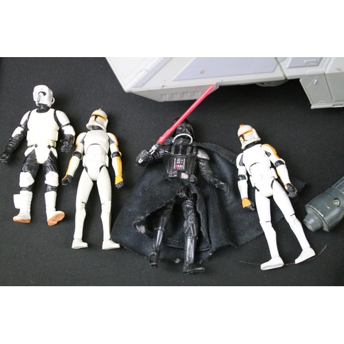 309 - Collection of contemporary Star Wars figures / vehicles to include AT-AT, Octuptarra, AT-TE, Stormtr... 