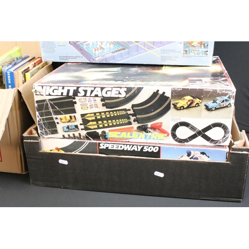 314 - Collection of various boxed and unboxed mixed toys and games to include 2 x boxed Scalextric sets fe... 