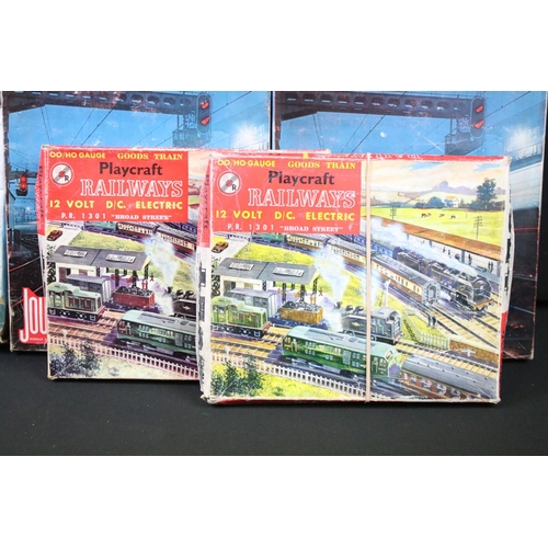 108 - Collection of HO gauge model railway to include 2 x boxed Jouef train sets (P1403 Electric and P1401... 