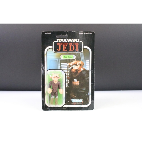 1477 - Star Wars - Five carded Return of the Jedi figures to include Kenner Klaatu (79 back, unpunched, dis... 