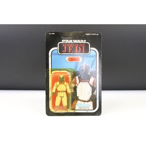 1477 - Star Wars - Five carded Return of the Jedi figures to include Kenner Klaatu (79 back, unpunched, dis... 