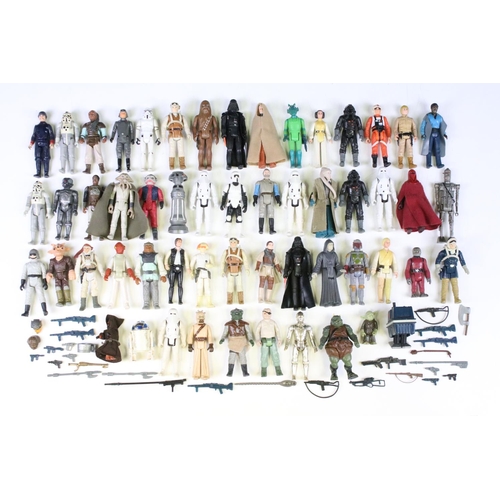 1480 - Star Wars - 54 Original Star Wars figures to include Biker Scout, Darth Vader, Squid Head, C3P0, Che... 