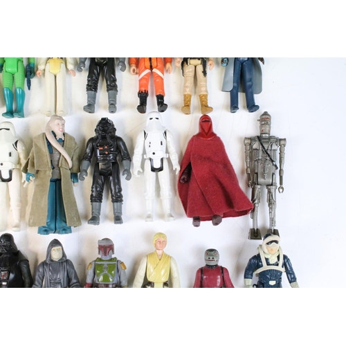 1480 - Star Wars - 54 Original Star Wars figures to include Biker Scout, Darth Vader, Squid Head, C3P0, Che... 