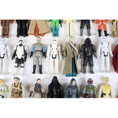 1480 - Star Wars - 54 Original Star Wars figures to include Biker Scout, Darth Vader, Squid Head, C3P0, Che... 