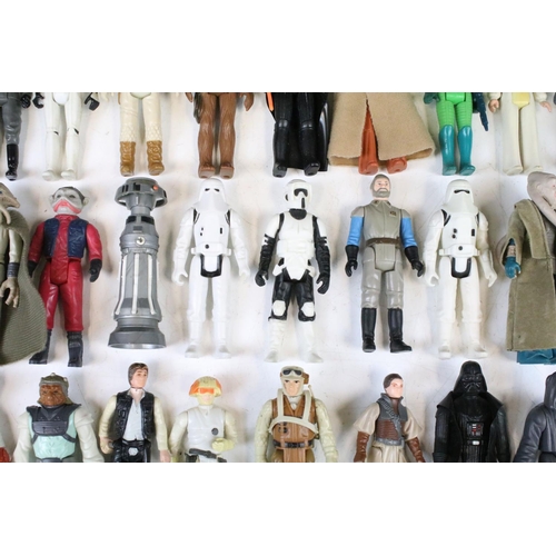 1480 - Star Wars - 54 Original Star Wars figures to include Biker Scout, Darth Vader, Squid Head, C3P0, Che... 