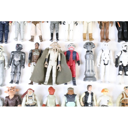 1480 - Star Wars - 54 Original Star Wars figures to include Biker Scout, Darth Vader, Squid Head, C3P0, Che... 