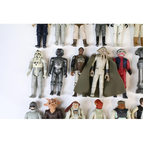 1480 - Star Wars - 54 Original Star Wars figures to include Biker Scout, Darth Vader, Squid Head, C3P0, Che... 