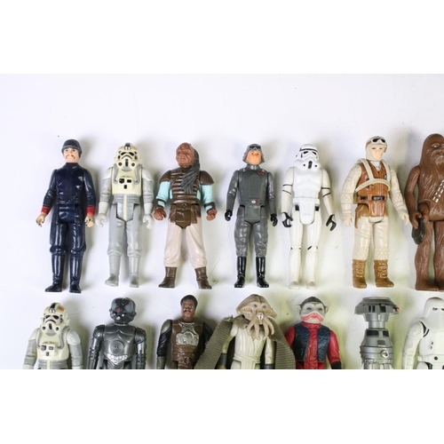 1480 - Star Wars - 54 Original Star Wars figures to include Biker Scout, Darth Vader, Squid Head, C3P0, Che... 