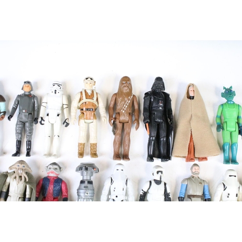 1480 - Star Wars - 54 Original Star Wars figures to include Biker Scout, Darth Vader, Squid Head, C3P0, Che... 