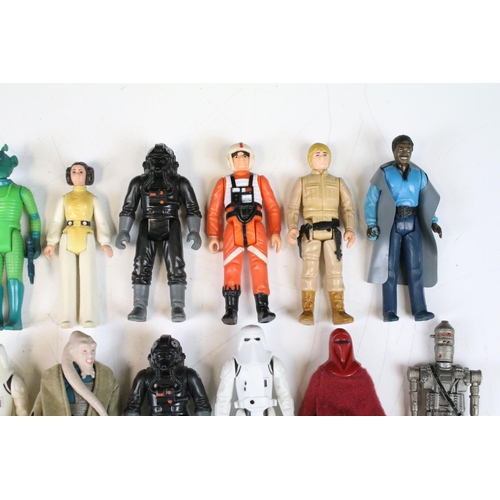 1480 - Star Wars - 54 Original Star Wars figures to include Biker Scout, Darth Vader, Squid Head, C3P0, Che... 