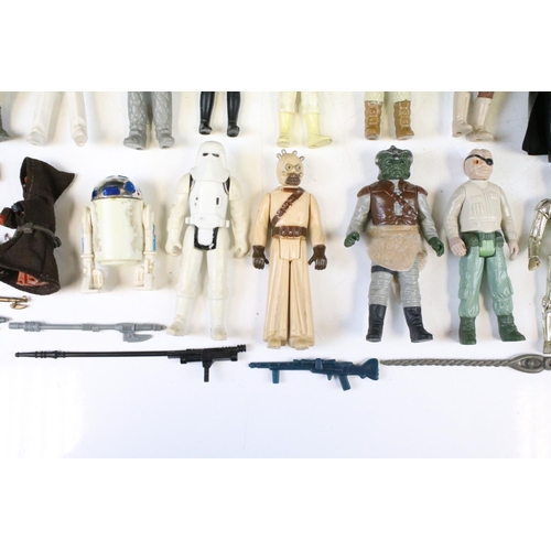 1480 - Star Wars - 54 Original Star Wars figures to include Biker Scout, Darth Vader, Squid Head, C3P0, Che... 