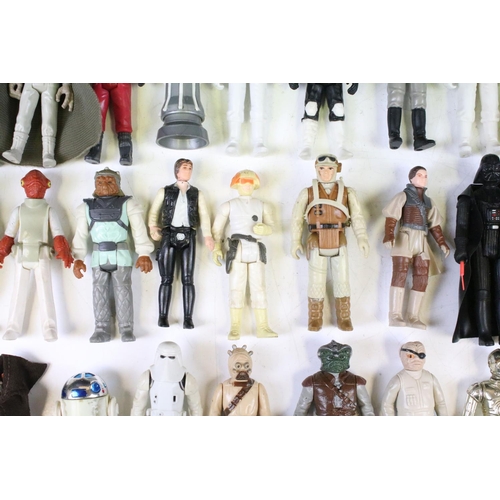 1480 - Star Wars - 54 Original Star Wars figures to include Biker Scout, Darth Vader, Squid Head, C3P0, Che... 