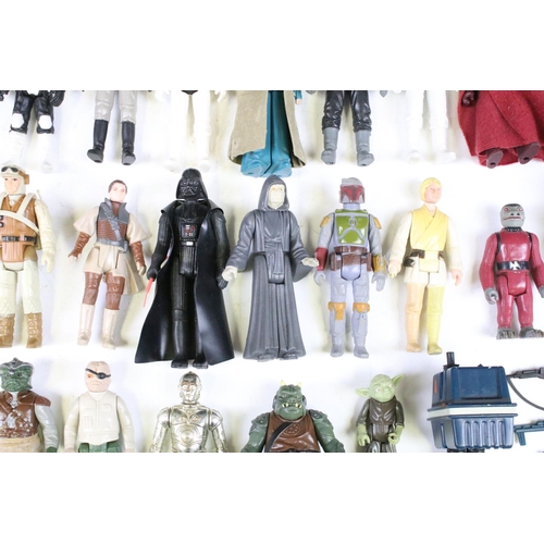 1480 - Star Wars - 54 Original Star Wars figures to include Biker Scout, Darth Vader, Squid Head, C3P0, Che... 