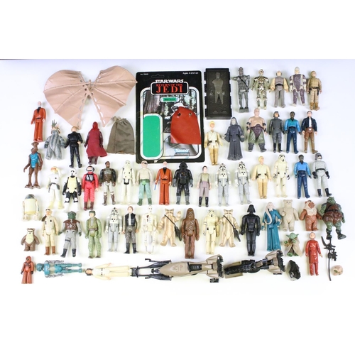 1481 - Star Wars - 53 Original Star Wars figures to include 2-1B, R2-D2, AT-AT Driver, B-Wing Pilot, Bib Fo... 