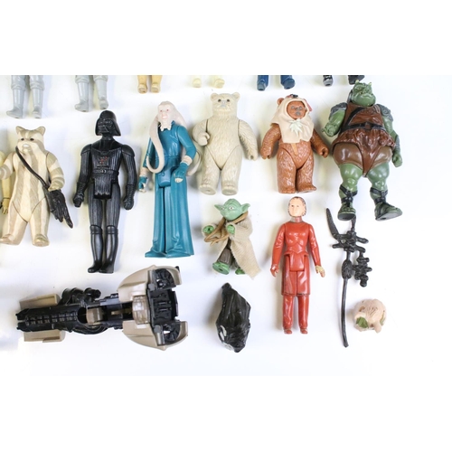 1481 - Star Wars - 53 Original Star Wars figures to include 2-1B, R2-D2, AT-AT Driver, B-Wing Pilot, Bib Fo... 