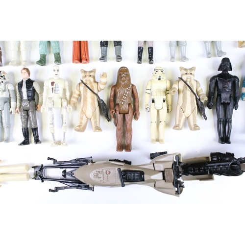 1481 - Star Wars - 53 Original Star Wars figures to include 2-1B, R2-D2, AT-AT Driver, B-Wing Pilot, Bib Fo... 